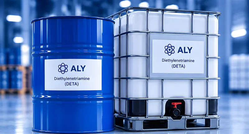 Diethylenetriamine (DETA) – ALY-labelled DETA drum and IBC tote